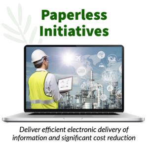 Paperless initiatives: efficient electronic delivery of information and significant cost reduction